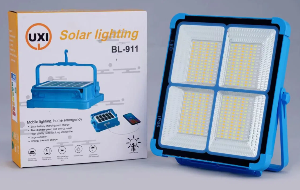 Lampara Reflectora Con Panel Solar